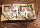 2 Boxes Pyramid Satin Sheen Victoria Christmas Ornaments  Glitter Vintage Glass — photo 7