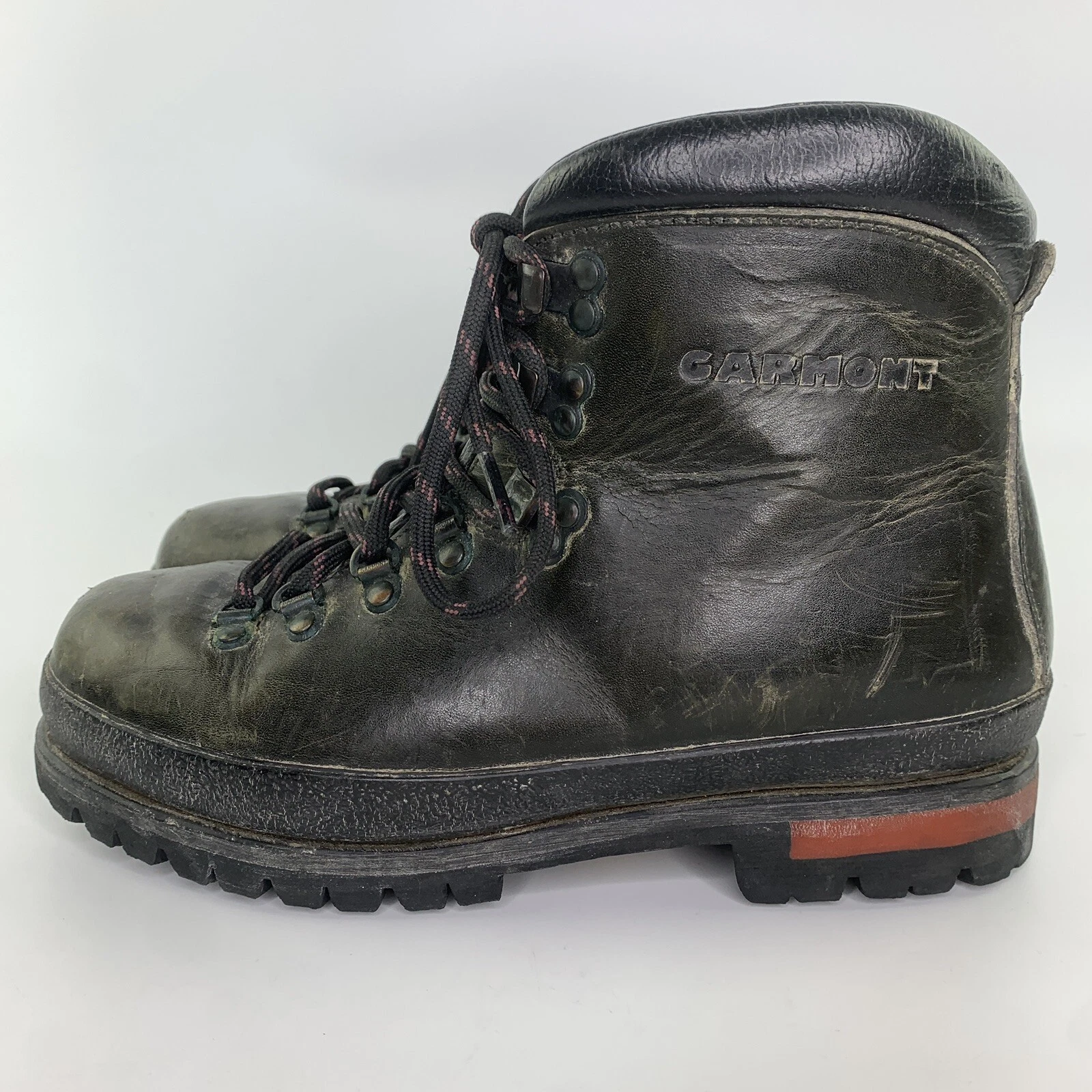 Garmont Vintage Green Leather Waterproof Hiking Boots Made In Italy Mens Sz 7
