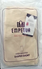 New Empetua High Waisted Shaper Shorts 3XL Beige Shapewear New