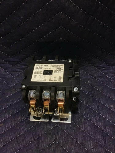 Mars 780 61460 Definite Purpose Contactor 50A 600 Volt 3 Pole Coil 24VAC 50/60Hz