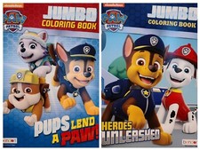 Paw Patrol Lot of 2 Jumbo Coloring Books Activity Book nickelodeon NEW