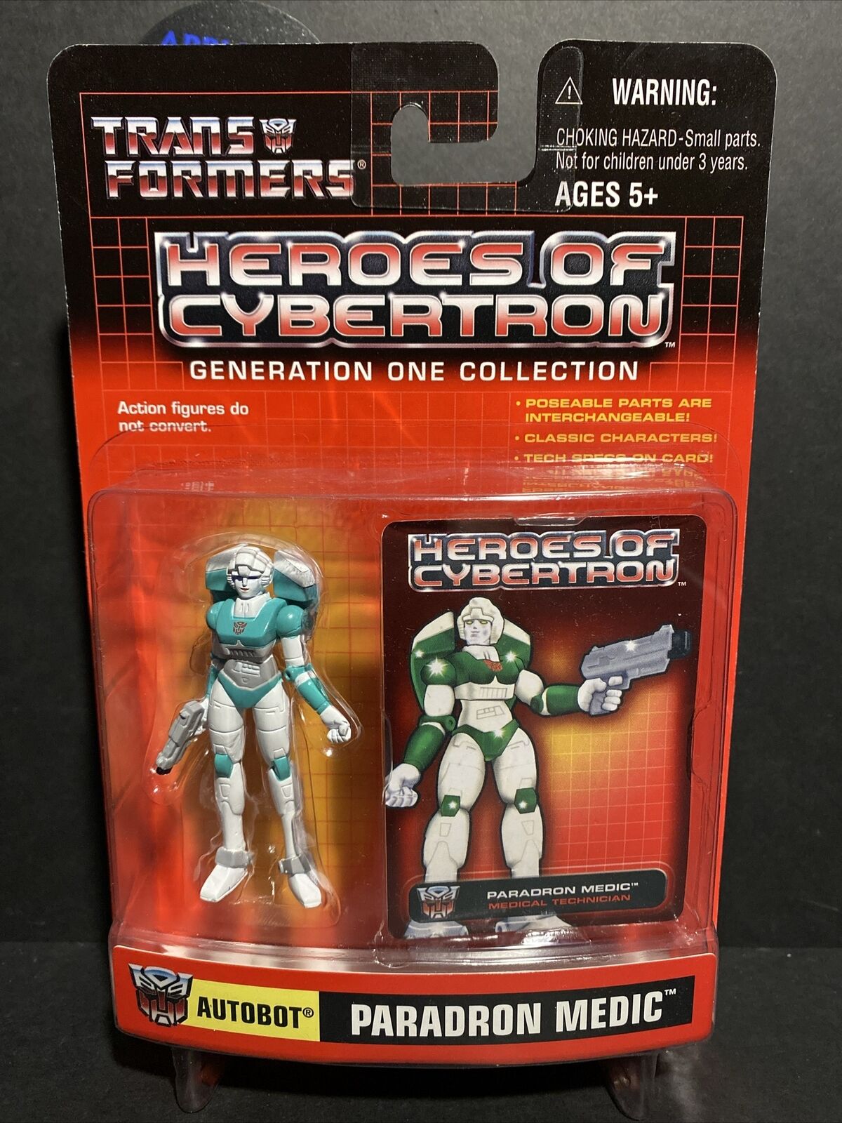 2003 New MOC Hasbro Transformers Heroes of Cybertron G1 Paradron Medic 