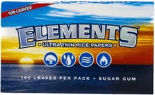 ELEMENTS Single Wide Rolling Papers Ultra Thin Rice (2 Booklets) MIX & MATCH