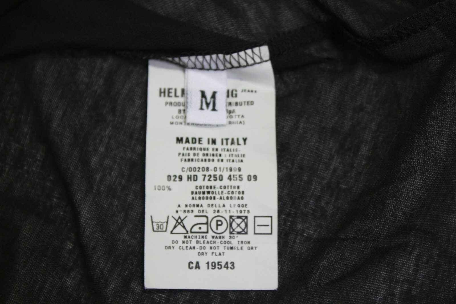 HELMUT LANG BLACK TEE WITH SLIT SLEEVE   (RARE 1999 COLLECTORS EDITION ) image 8