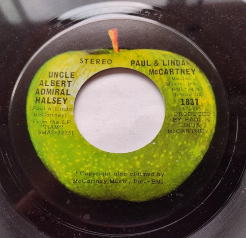CANADA!!! NM- PAUL & LINDA McCARTNEY Uncle Albert Admiral Halsey 1971 BEATLES 45