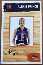 Alexis Prince Signed 5.5 X 8.5 Team Issued Photo WNBA Phoenix Mercury