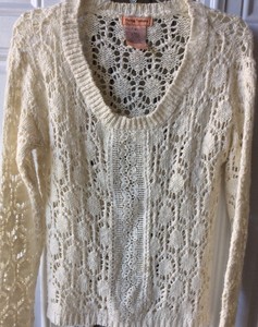amari airy pointelle detail cardigan