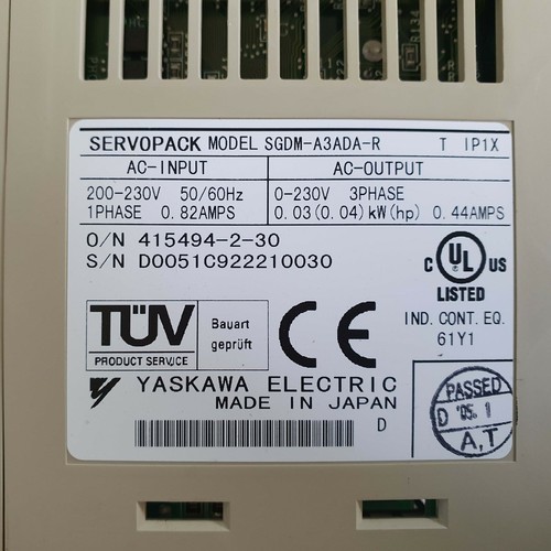 Yaskawa Servopack SGDM-A3ADA-R - Picture 4 of 4