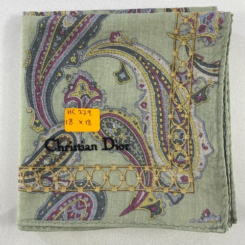 Vintage Christian Dior Handkerchief Neckerchief Bandana Pocket Square - Picture 5 of 5