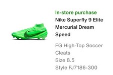 Nike Zoom SuperFly 9 MDS Elite FG Mens Size 8.5