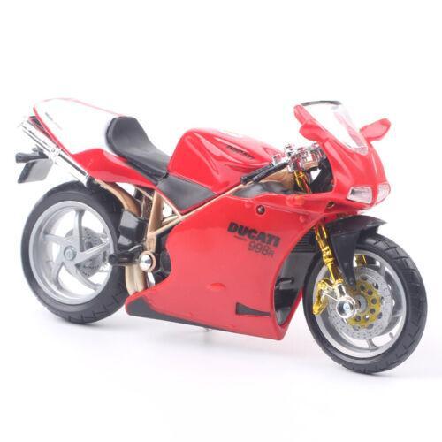 Bburago 1:18 scale Ducati 998 R Superbike diecast motorcycle model race bike Red - Picture 2 of 13
