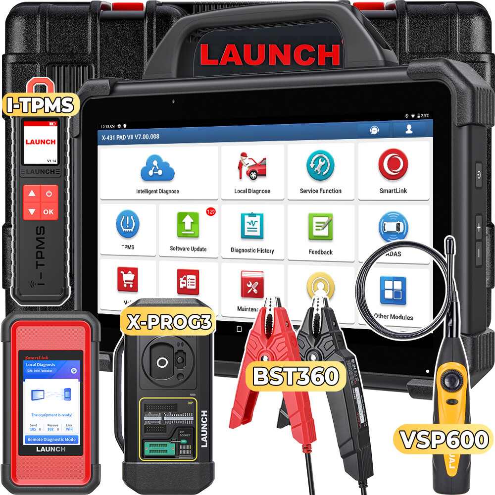 2025 LAUNCH Diagnosegerät X431 PAD 7 ELITE PRO mit X-PROG 3 I-TPMS BST360 VSP600