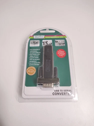 Digitus USB to Serial converter, adattatore seriale RS232 DB9 per USB 2.0