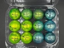 Chromax Mixed Model- Green and Blue 12 Used Golf Balls 4A/3A