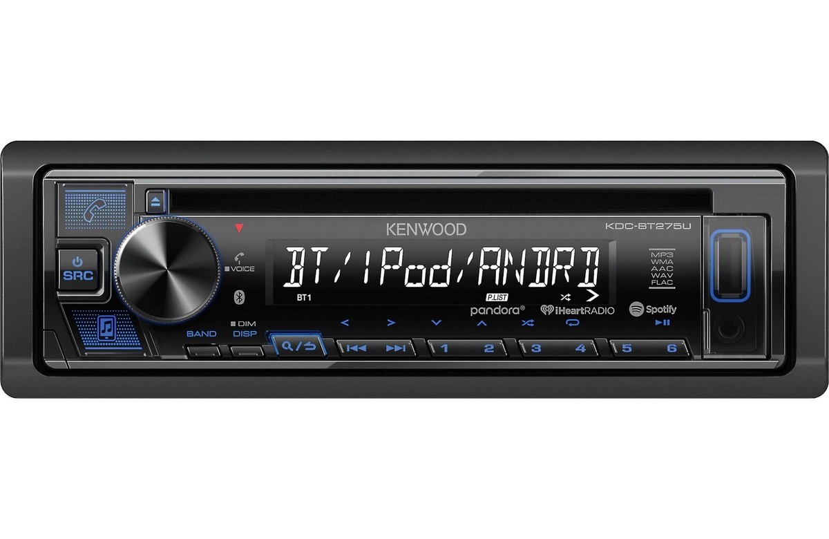 Kenwood KDC-BT275U Bluetooth CD Player Android iPhone Pandora AM