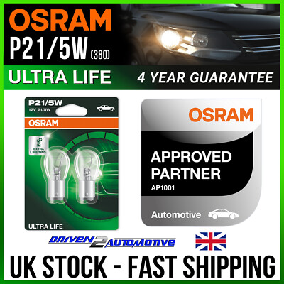 2x OSRAM P21/5W ULTRA LIFE GLÜHBIRNEN Yamaha DT DT 125 E (1G0) 01.76-12.79