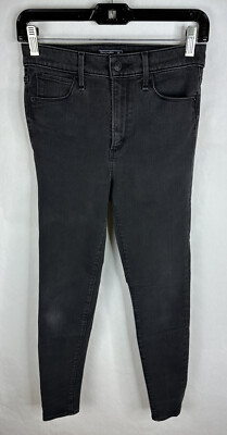 Abercrombie & Fitch Womens Jeans 26 / 2 Black Simone High Rise Super Skinny 