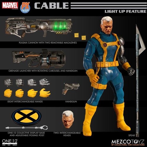 Authentisch neu Mezco One:12 Marvel X-Men Kabel PX Vorschauen exklusiv neu - Bild 7 von 8