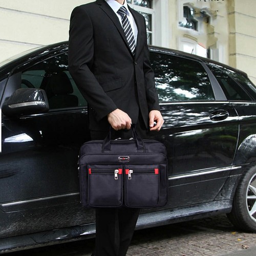 Men Laptop Messenger Hand Bag Briefcase Work Travel Office Document Handbag - Picture 3 of 12