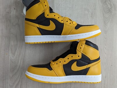 NIKE Air Jordan 1 黒/黄色 ハイカット　POLLEN 黒/黄カラー