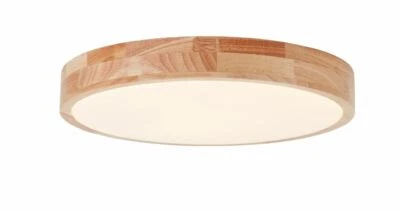 Brilliant LED Decken Wand Lampe Leuchte SLIMLINE Holz natur Kunststoff weiß 39cm - Bild 1 von 2