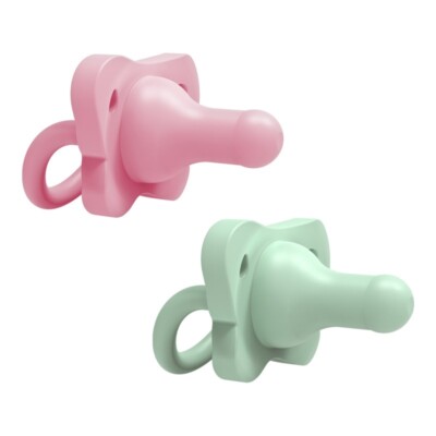 Dr. Brown's Happypaci Silikon Einteiler Schnuller Rosa 0-6m 2er Pack Sterilisator Sicher