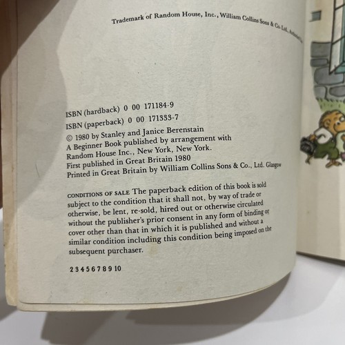The Berenstain Bears And The Missing Dinosaur Bone 1980 1st Edition PB Rare - Picture 10 of 11