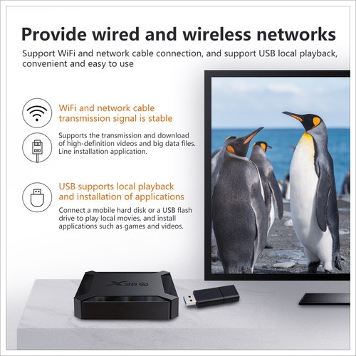 2022 Android 10.0 OS 2GB 16GB UK Smart TV BOX Quad Core WIFI 4K 3D Media Player - Picture 6 of 16
