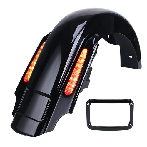 For Harley Touring CVO 4" Extended Rear Fender w LED & Wire Harness for 93-2008 - Picture 11 of 24