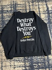 Go Fast Don't Die Sweatshirt Size 2X Black Destroy What Destroys You