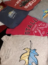 Life is Good Shirt Women Lot of 5 Crusher Tee & Vee Leaf Family Race Shark