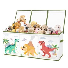 alldomess Toy Storage Bin with Lids,Extra Large Box Chest Dinosaur