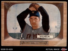 1955 Bowman #1 Hoyt Wilhelm Giants HOF 1 - POOR