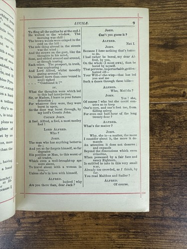 ANTIQUE 1880 VICTORIAN POETRY BOOK:THE POETICAL WORKS OF OWEN MEREDITH~BLUE/GOLD - Picture 12 of 17
