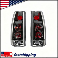 Pair Tail Light For Chevrolet C1500 1988-1998 Left Right Black Housing Wbulbs Pair Tail Light For Chevrolet C1500 1988-1998 Left Right Black Housing Wbulbs