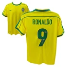 Ronaldo Nazario Signed Brazil FC Home Soccer Jersey #9 with Beckett Witness