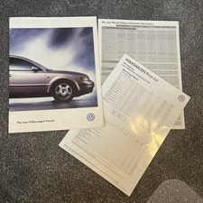 VW PASSAT Launch Brochure 1996 Technical Spec & Price List inc VR5 Syncro  