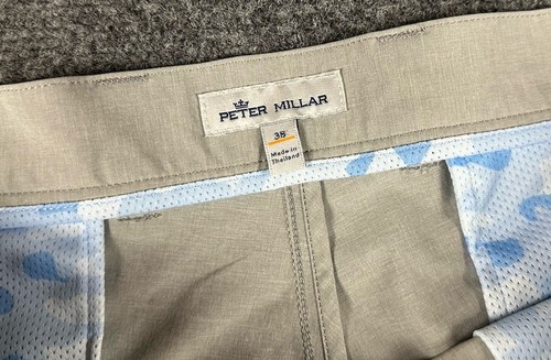 Peter Millar Shackelford Short Men Size 38 Gray Stretch Performance Hybrid Golf - Picture 4 of 8