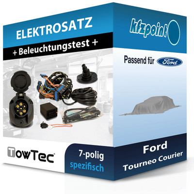 TOWTEC E-Satz 7polig fahrzeugspezifisch passend für Ford Tourneo Courier