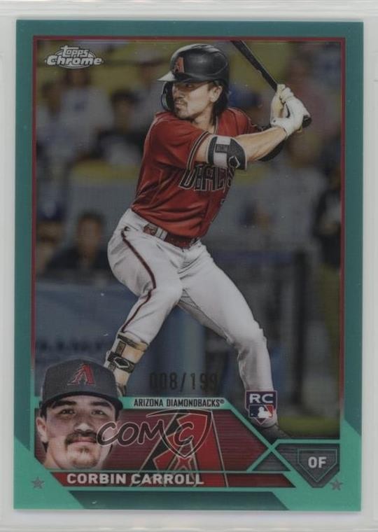 2023 Topps Chrome Aqua Refractor 8/199 Corbin Carroll #95 1n8a