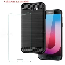 Tempered Glass Screen Protector Case for Samsung Galaxy J7 Prime SM-J727T1 Phone