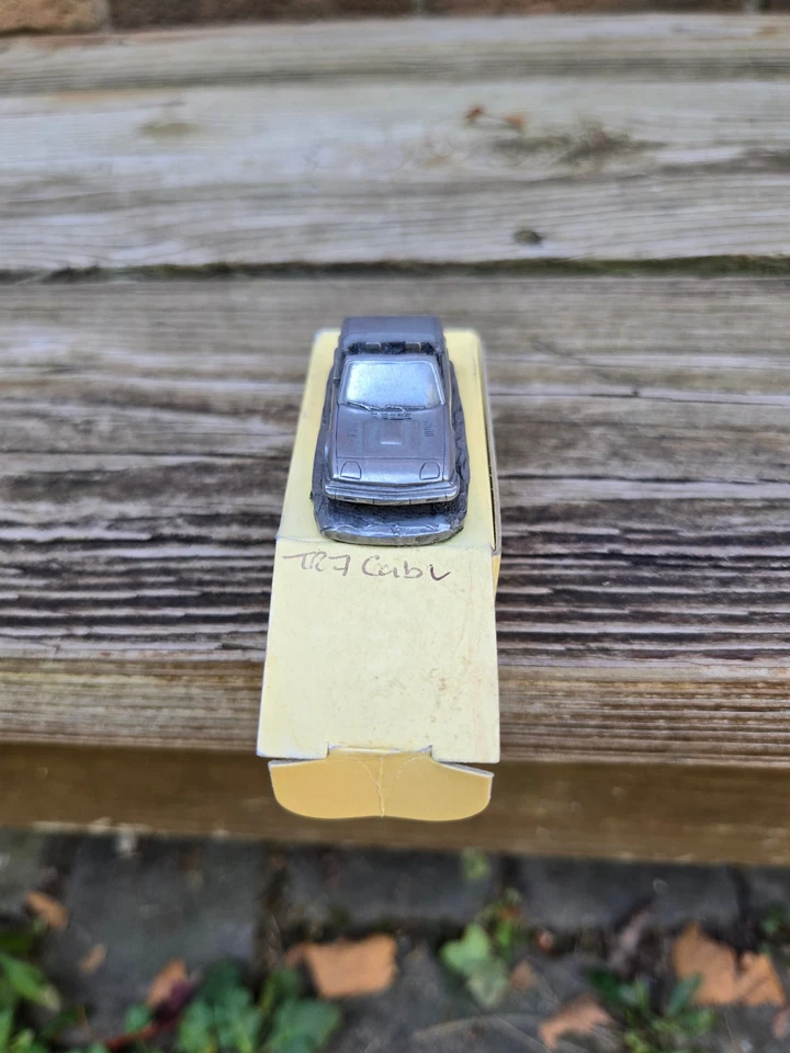 Винтажный новый в коробке Autosculpt олова Triumph TR 7 сверху вниз спортивный автомобиль и основание с коробкой - Изображение 3 из 4