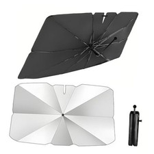Silver Umbrella Sunshade for Car Windshield 57x31 Inches Size S 02. Silver