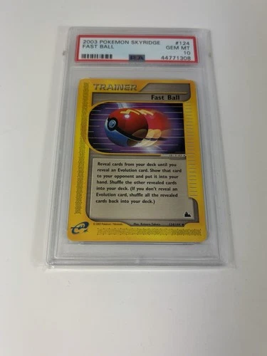 Pokemon Fast Ball Skyridge #124 PSA 10 Gem Mint E-card Low Pop
