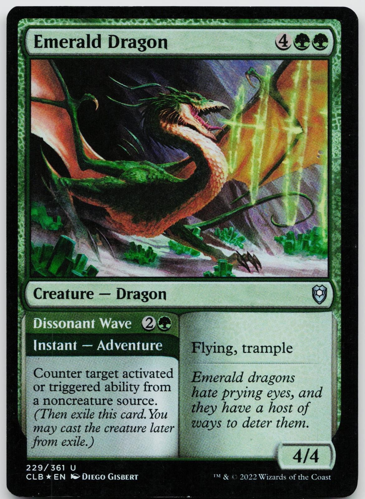 Emerald Dragon 229 Magic: The Gathering Foil NM