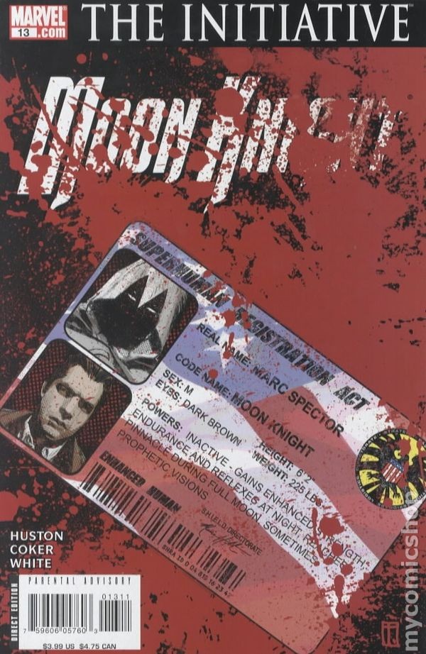 Moon Knight #13 FN+ 6.5 2007 Stock Image