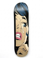 Ghoul Skateboards 8" Hand Painted Deck 7-Ply Maple Pro Pop Art Comic Girl