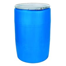 Open Head Transport Drum, Polyethylene, 55 Gal, Unlined, Blue, Poly55ohblpc
