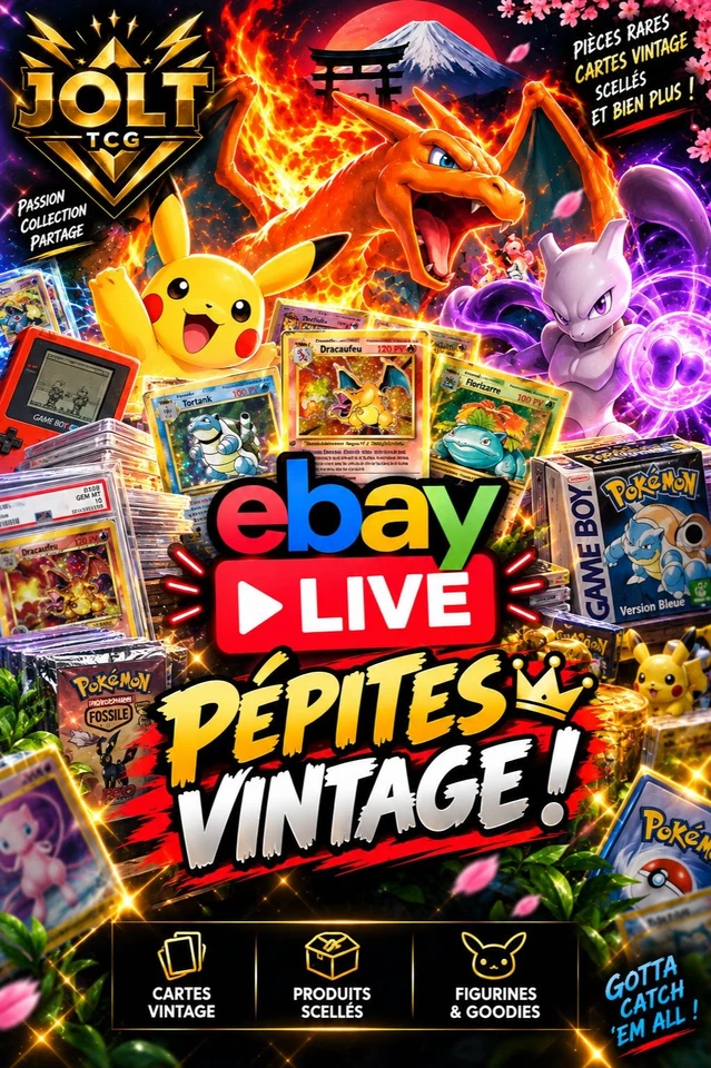 🔥 PÉPITES POKÉMON VINTAGE 💎  ⚡ | JOLT TCG  | ⚡