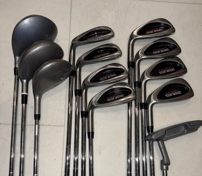 Men s complete left handed golf club set Nike Bag - Irons Woods Driver Putter